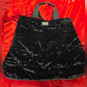 Victoria's Secret Black Quilted Tote